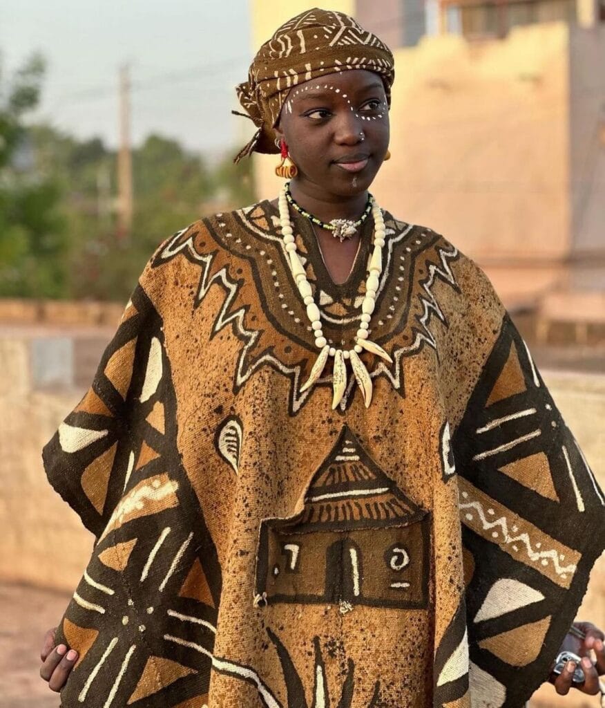 African woman in traditional clothes