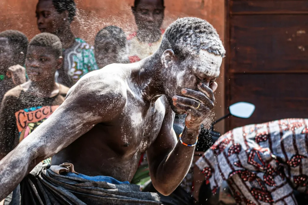 A voodoo ritual ceremony in Benin
