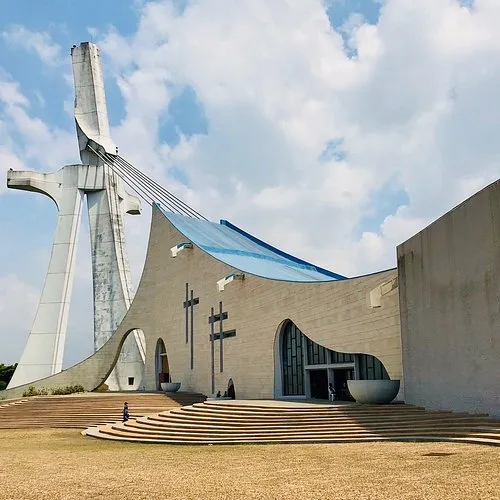 St Paul Cathedral, a modern landmark in Abidjan, Cote d'Ivoire