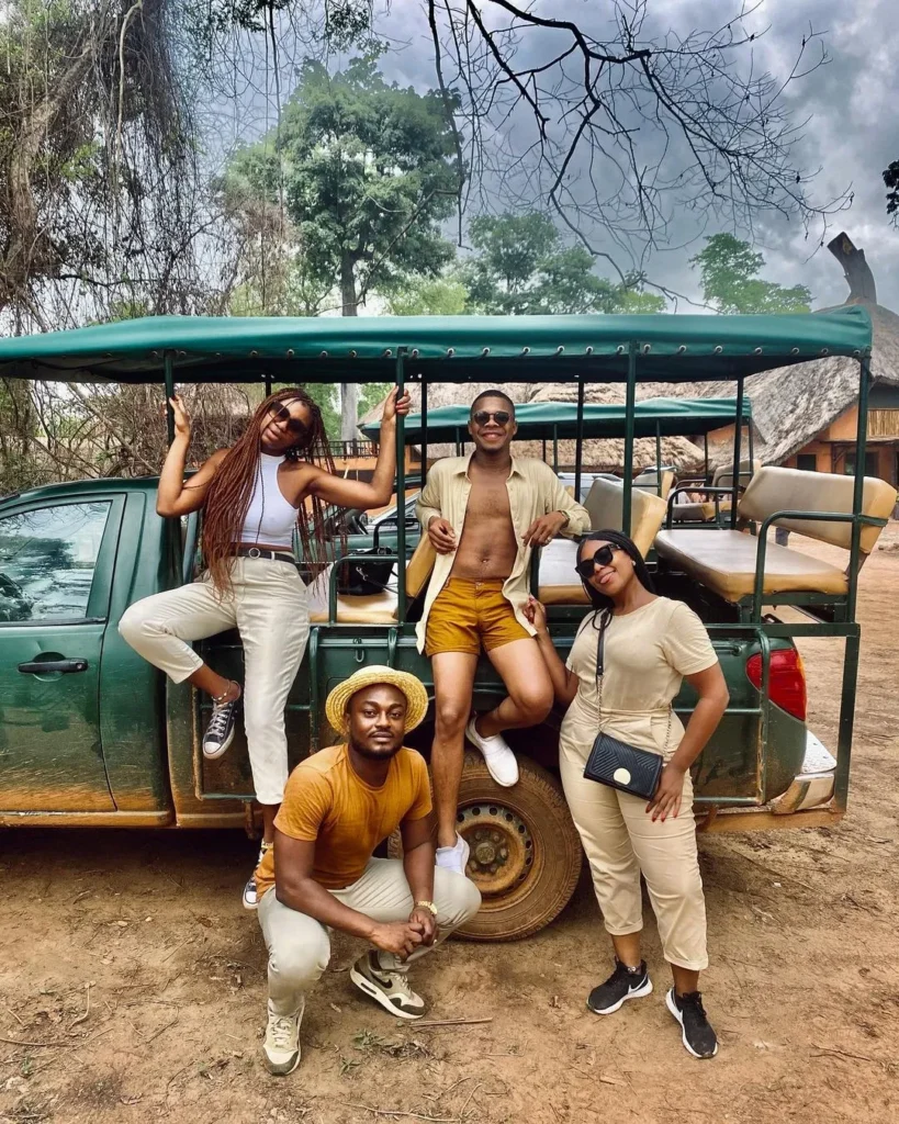 Travelers on a heritage tour in Cote d'Ivoire
