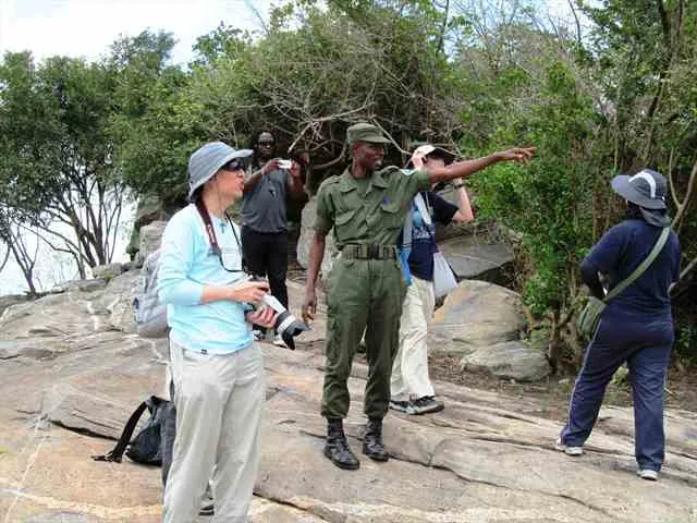 Guided walk over the granite outcrops of Shai Hills, Ghana